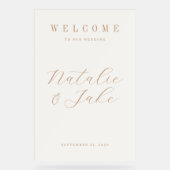 エレガントミニマ結婚リスト アクリルサイン (正面)