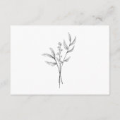 エレガントミニマ結婚リスト| モダン&スタイリッシュ エンクロージャーカード (裏面)