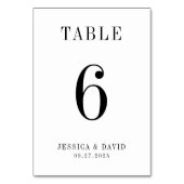 エレガントミニマ結婚リスト | モダン&スタイリッシュ テーブルナンバー (正面)