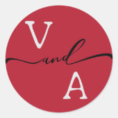 エレガントミニマ結婚リスト ラウンドシール (正面)