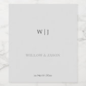 エレガントミニマ結婚リスト ワインラベル (シングルラベル)