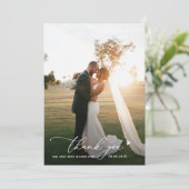 エレガントミニマ結婚リス感謝していト サンキューカード (スタンド正面)