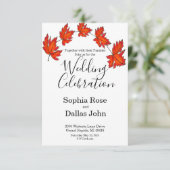 エレガントミニマ離れル赤結婚 招待状 (スタンド正面)