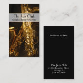 エレガントミュージカルジャズテーマカスタム名刺 名刺 (正面/裏面)