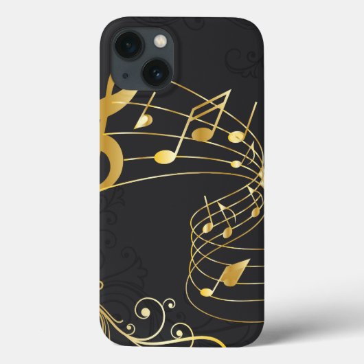 エレガントミュージカルノートラグジュアリー Case-Mate iPhoneケース (裏面)