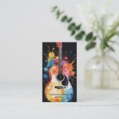 エレガントミュージシャン名刺付きギター 名刺 (スタンド正面)