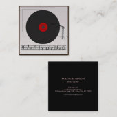 エレガントミュージシャン名刺付き名刺 スクエア名刺 (正面/裏面)