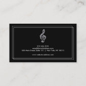 エレガントミュージシャン名刺付き名刺 名刺 (裏面)