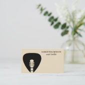 エレガントミュージシャン名刺付き名刺 名刺 (スタンド正面)
