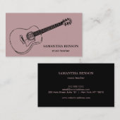 エレガントミュージシャン名刺付き名刺 名刺 (正面/裏面)