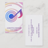 エレガントミュージシャン名刺付き名刺 名刺 (正面/裏面)