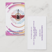 エレガントミュージシャン名刺付き名刺 名刺 (正面/裏面)