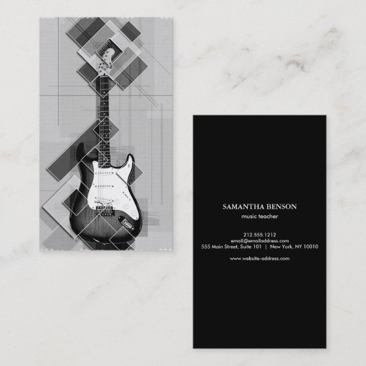 エレガントミュージシャン 名刺 (正面/裏面)