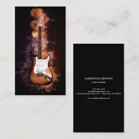 エレガントミュージシャン 名刺 (正面/裏面)