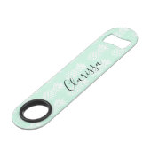 エレガントミントかわいらしグリーンパイナップル スピード栓抜き (正面アングル)