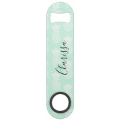 エレガントミントかわいらしグリーンパイナップル スピード栓抜き (正面)