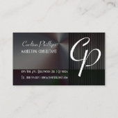 +エレガントムスカリンのモノグラム名刺 名刺 (裏面)