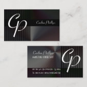 +エレガントムスカリンのモノグラム名刺 名刺 (正面/裏面)