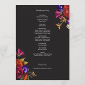 エレガントムーディ鮮やかー収穫フローラ結婚 プログラム (裏面)