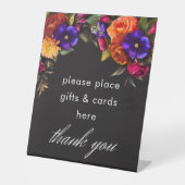 エレガントムーディ鮮やかー収穫フローラ結婚 台座サイン (正面)