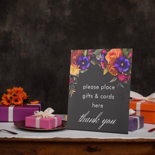 エレガントムーディ鮮やかー収穫フローラ結婚 台座サイン