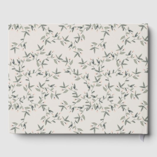 エレガントムームディアファウンフローラクレストベビーシャワー ゲストブック (裏面)