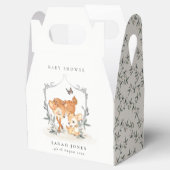 エレガントムームディアファウンフローラクレストベビーシャワー フェイバーボックス (オープン)