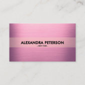 エレガントメイブピンク2トーンビジネスカード 名刺 (正面)