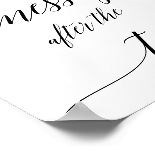 エレガントメッセージ離れの黒書 ポスター (角)