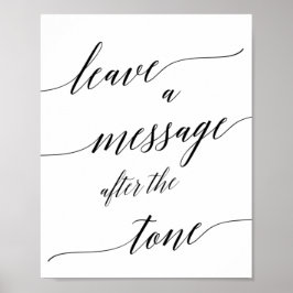 エレガントメッセージ離れの黒書 ポスター