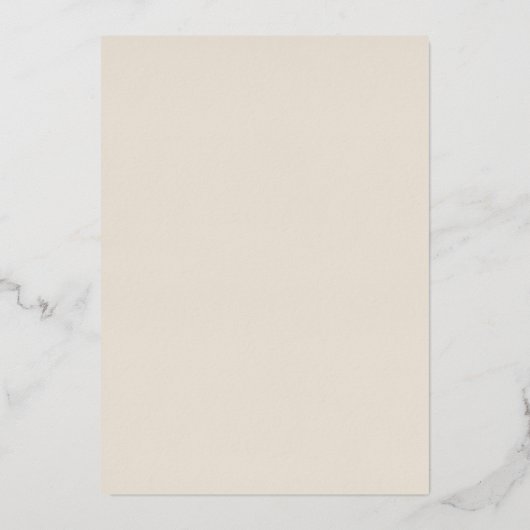 エレガントメドウボホワイルドフラワー結婚ズ 箔招待状 (裏面)