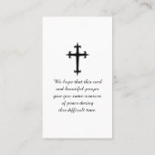 エレガントメモリアルウォーター絵画カラーズカード 名刺 (裏面)