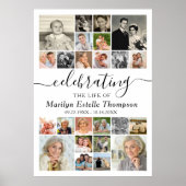 エレガントメモリアル 24 フォト 生命を称える ポスター (正面)