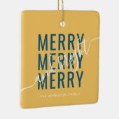 エレガントメリーで明るいクリスマス セラミックオーナメント (右)