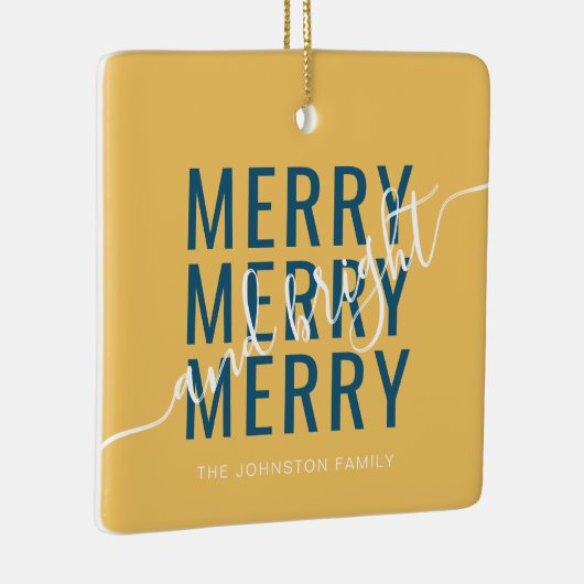 エレガントメリーで明るいクリスマス セラミックオーナメント (右)