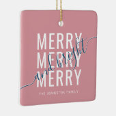 エレガントメリーで明るいクリスマス セラミックオーナメント (右)