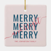 エレガントメリーで明るいクリスマス セラミックオーナメント (裏面)