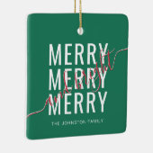 エレガントメリーで明るいクリスマス セラミックオーナメント (右)