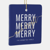 エレガントメリーで明るいクリスマス セラミックオーナメント (右)