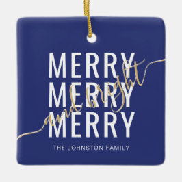 エレガントメリーで明るいクリスマス セラミックオーナメント
