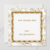 エレガントメリーと明るいフォト金ゴールドヴィンテージ シーズンカード (裏面)