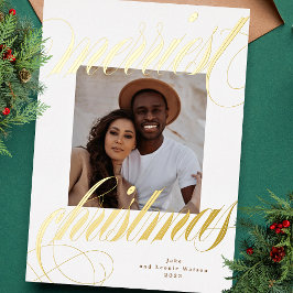 エレガントメリーの書道写真金ゴールド 箔シーズンカード