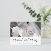 エレガントメリー結婚したとカップル ポストカード (スタンド正面)