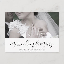 エレガントメリー結婚したとカップル ポストカード