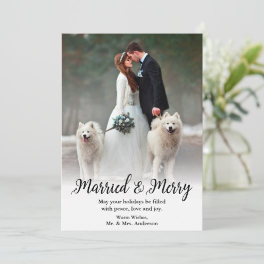 エレガントメリー結婚したと結婚の写真 シーズンカード (スタンド正面)