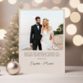 エレガントメリー結婚したArch Photo Christmas シーズンカード