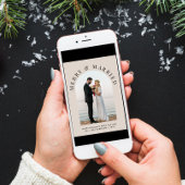 エレガントメリー結婚したArch Photo Christmas シーズンカード