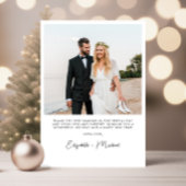 エレガントメリー結婚したArch Photo Christmas シーズンカード