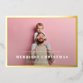 エレガントメリー | 金ゴールド写真フレーム 箔シーズンカード (正面)