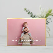 エレガントメリー | 金ゴールド写真フレーム 箔シーズンカード (立ち正面)